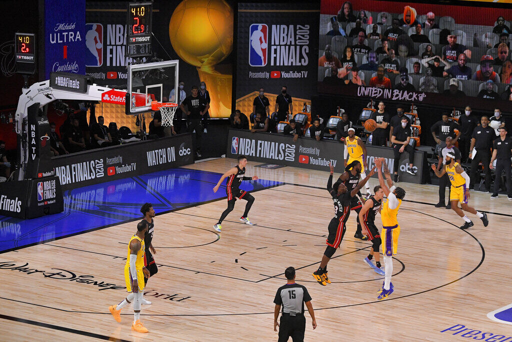APTOPIX NBA Finals Lakers Heat Basketball